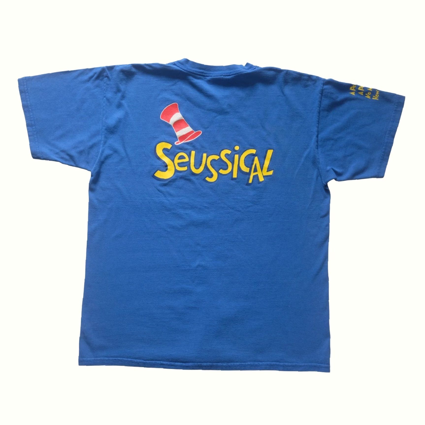 Gildan VINTAGE Gildan Ultra Cotton DR SEUSS YOPP BOOK A PERSON NO MATTER HOW SMALL BLUE T SHIRT L Mens Size US L / EU 52-54 / 3 - 3 Thumbnail