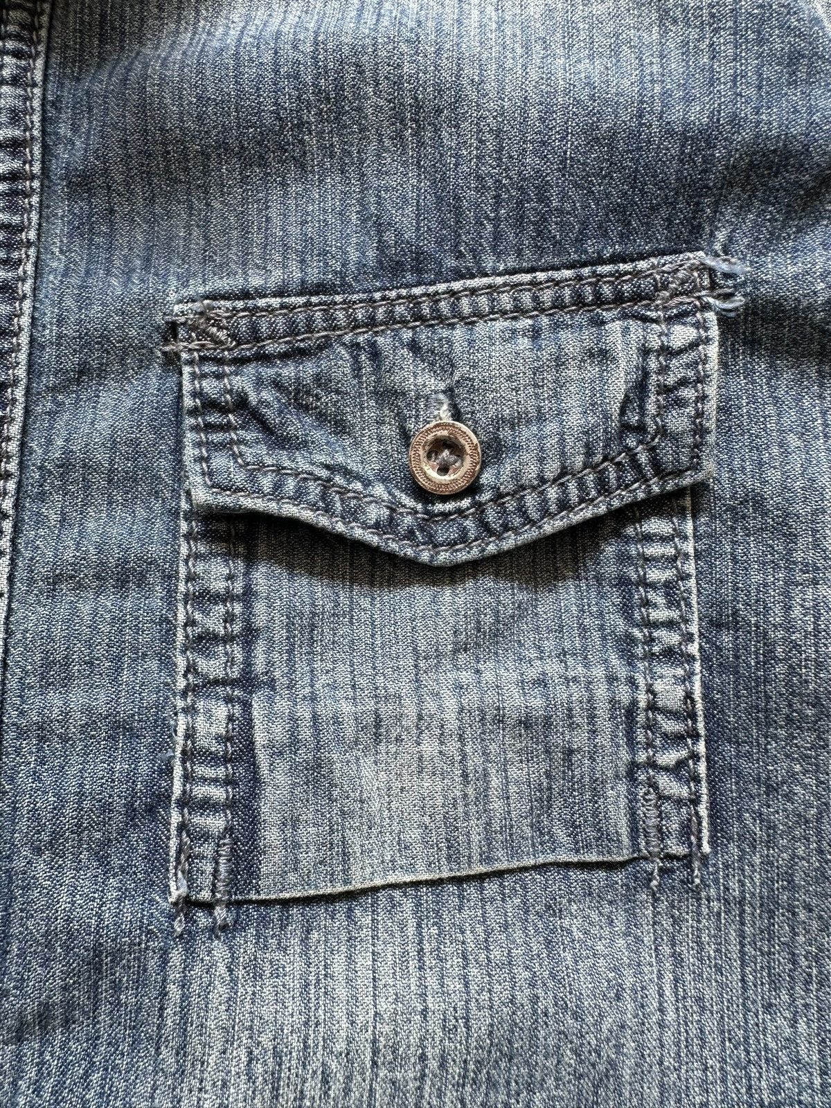 GOA 00's GOA military style dyed denim shirt Size US M / EU 48-50 / 2 - 11 Thumbnail