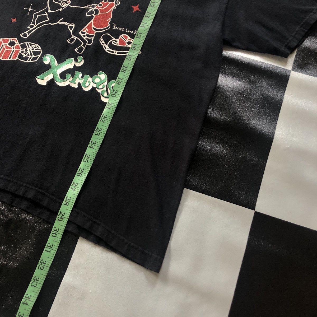 Hanes × Japanese Brand × Vintage Kishidenne Wrerutogood Fuckin Merry Xmas Tee Shirt Size US L / EU 52-54 / 3 - 7 Thumbnail