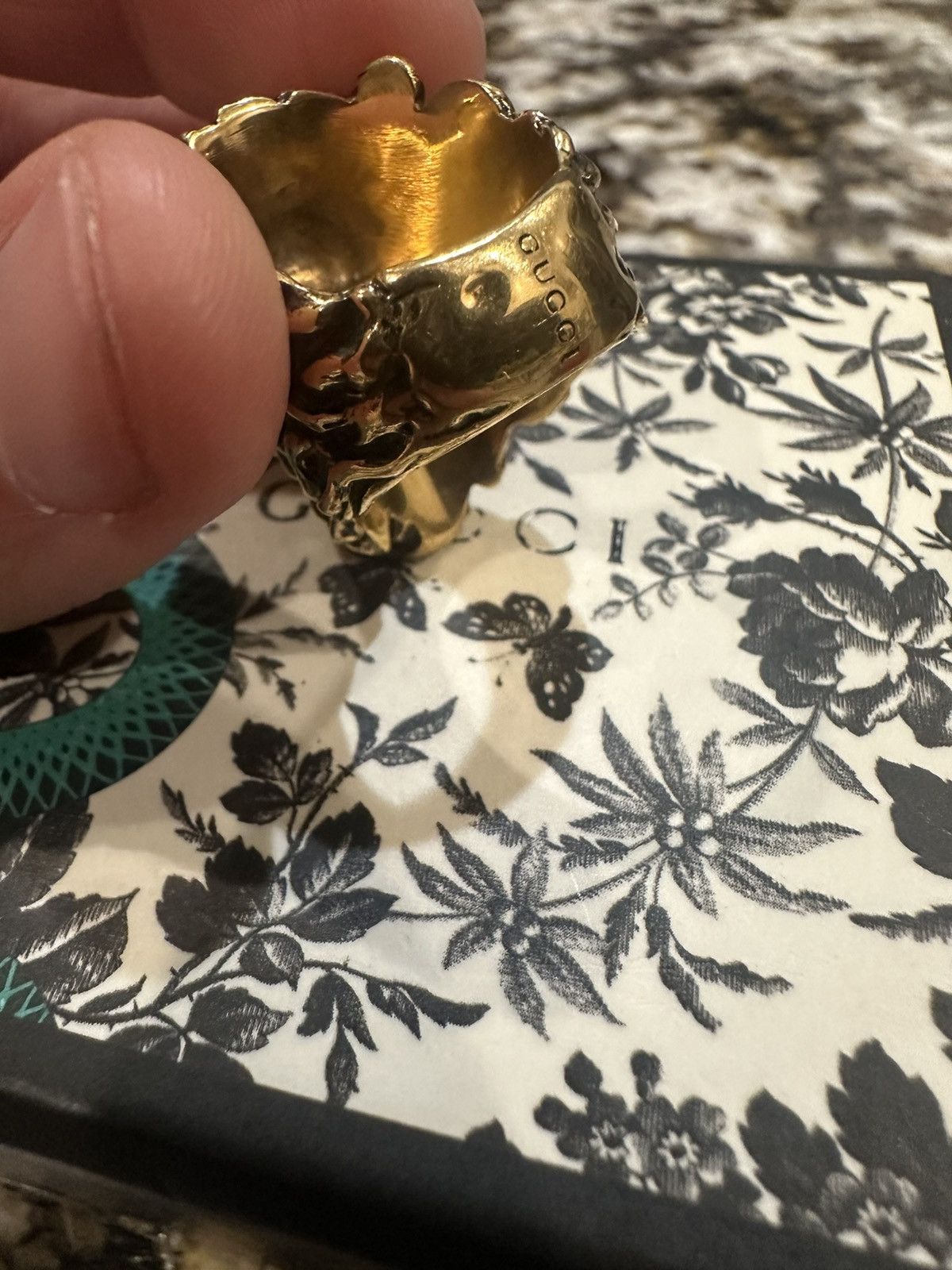 Gucci Gucci Lion Crystal Ring Size ONE SIZE - 4 Thumbnail