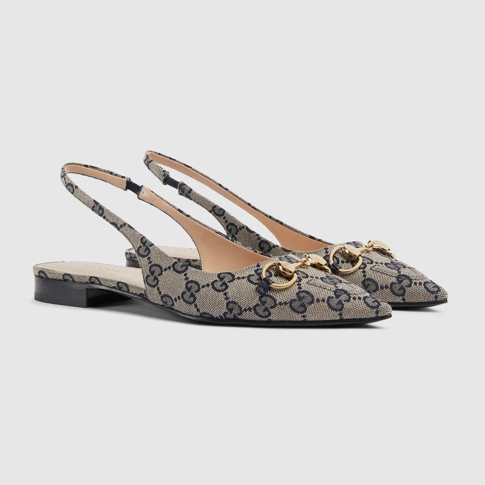 Gucci Gucci Horsebit GG Slingback Flats Size US 6.5 / IT 36.5 - 2 Thumbnail