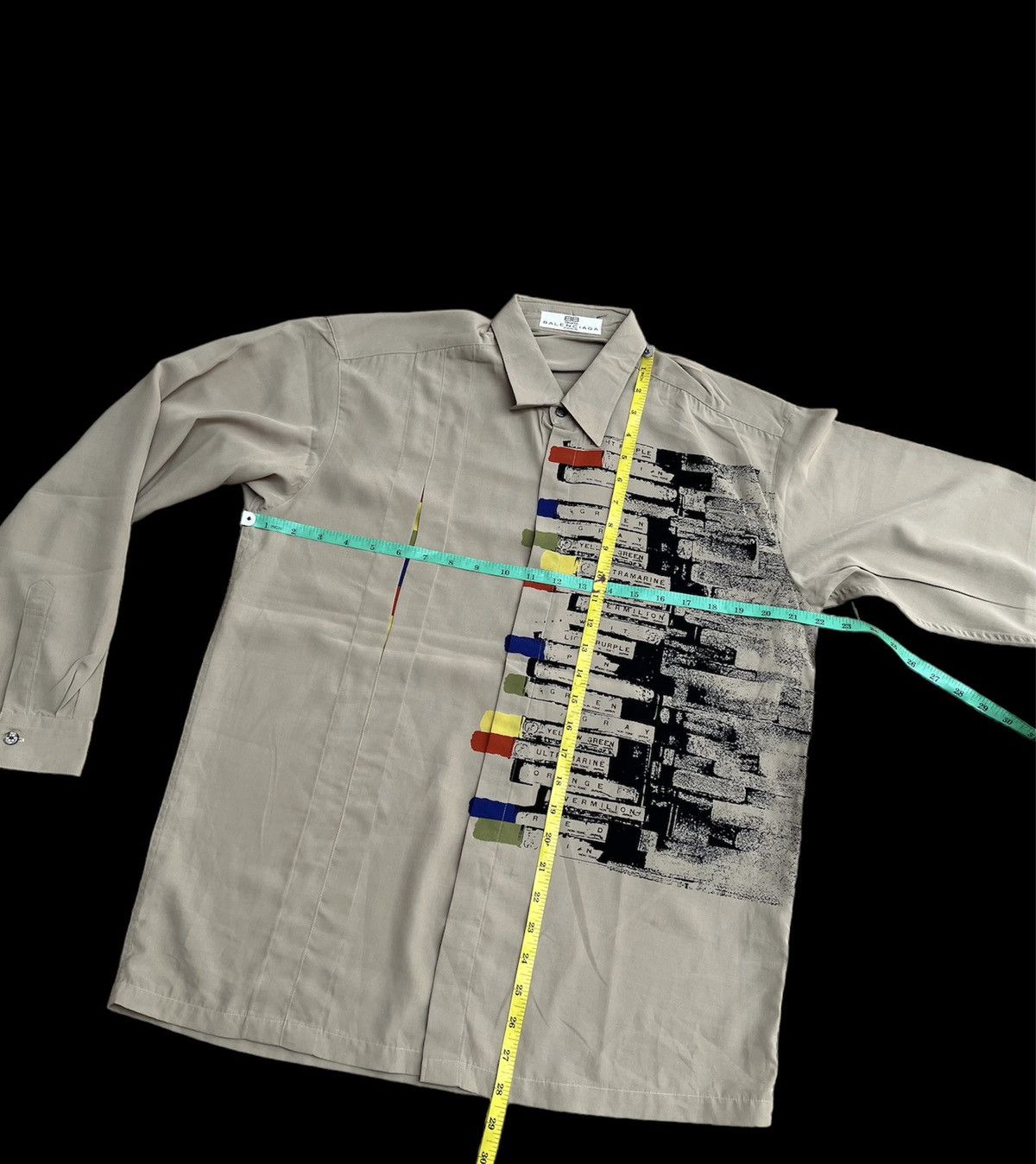 Balenciaga Vintage Rare Balenciaga Paris Sports Button Ups Silk Shirt Size US M / EU 48-50 / 2 - 9 Thumbnail