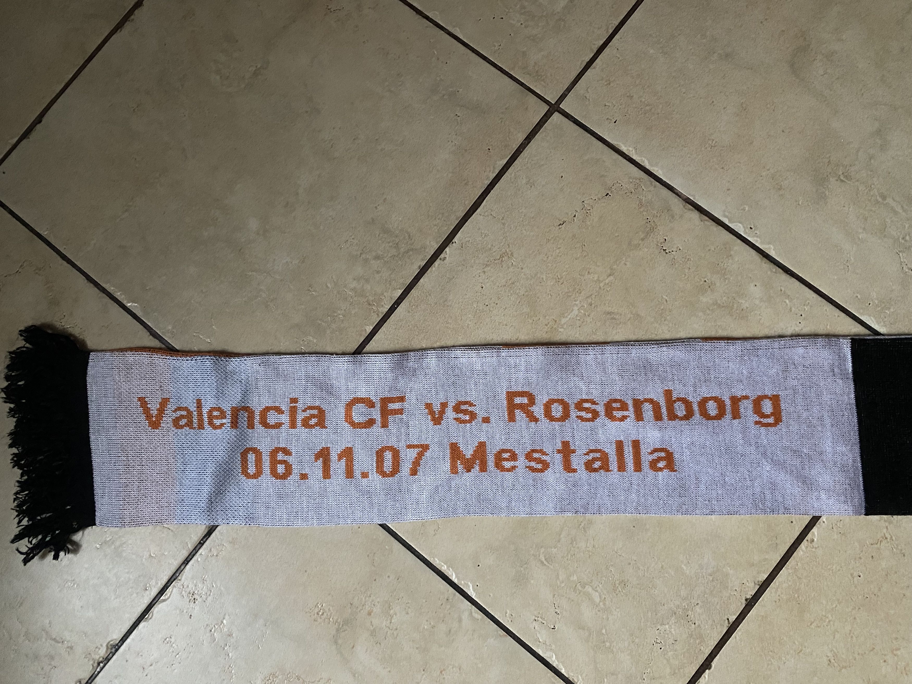 Other VALENCIA FC match football scarf - ROSENBORG BK - UNIQUE Size ONE SIZE - 4 Thumbnail