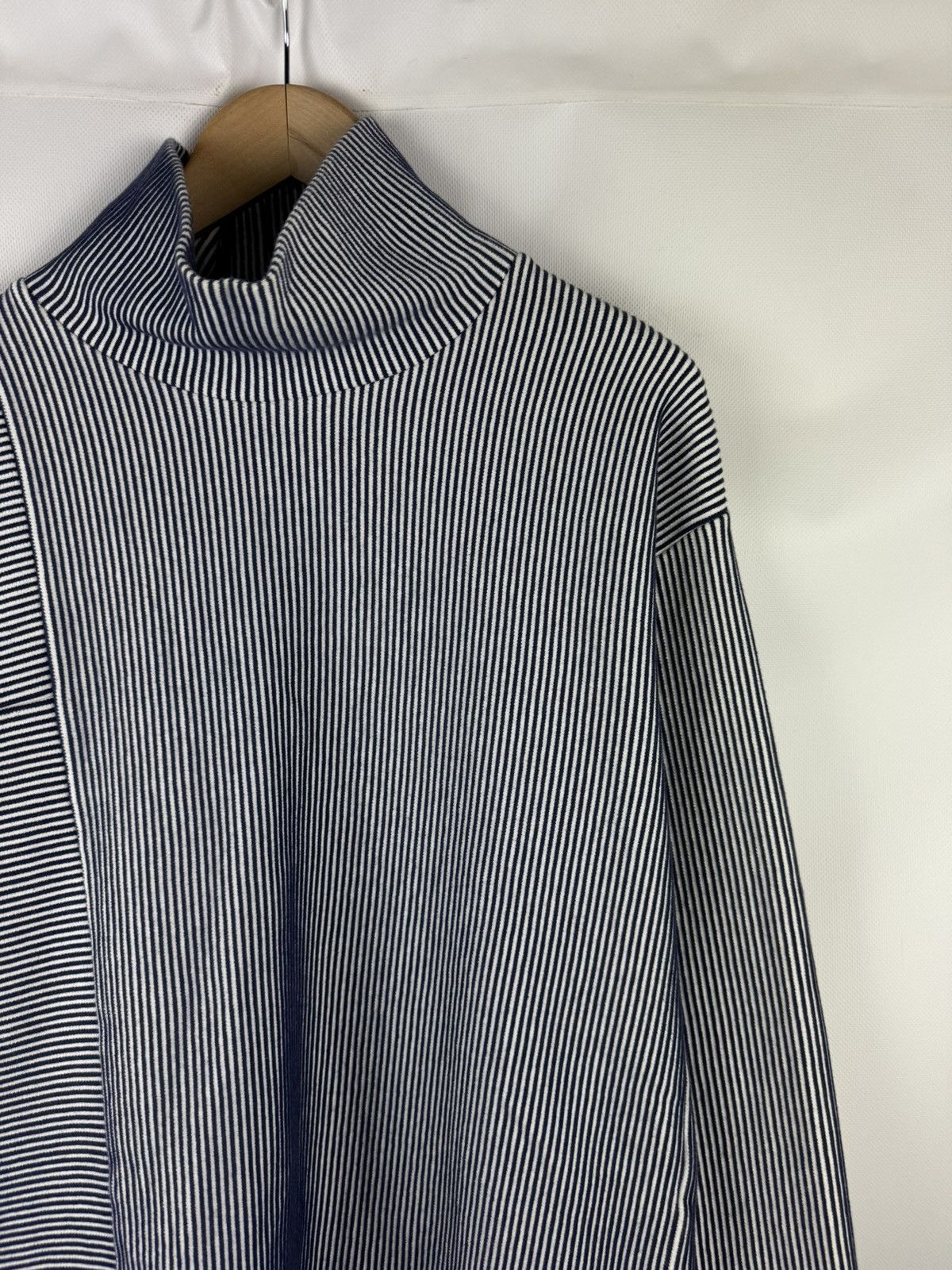 Cos Cos Avant-garde Striped High Neck Cotton Sweater Pullover Size S / US 4 / IT 40 - 5 Thumbnail