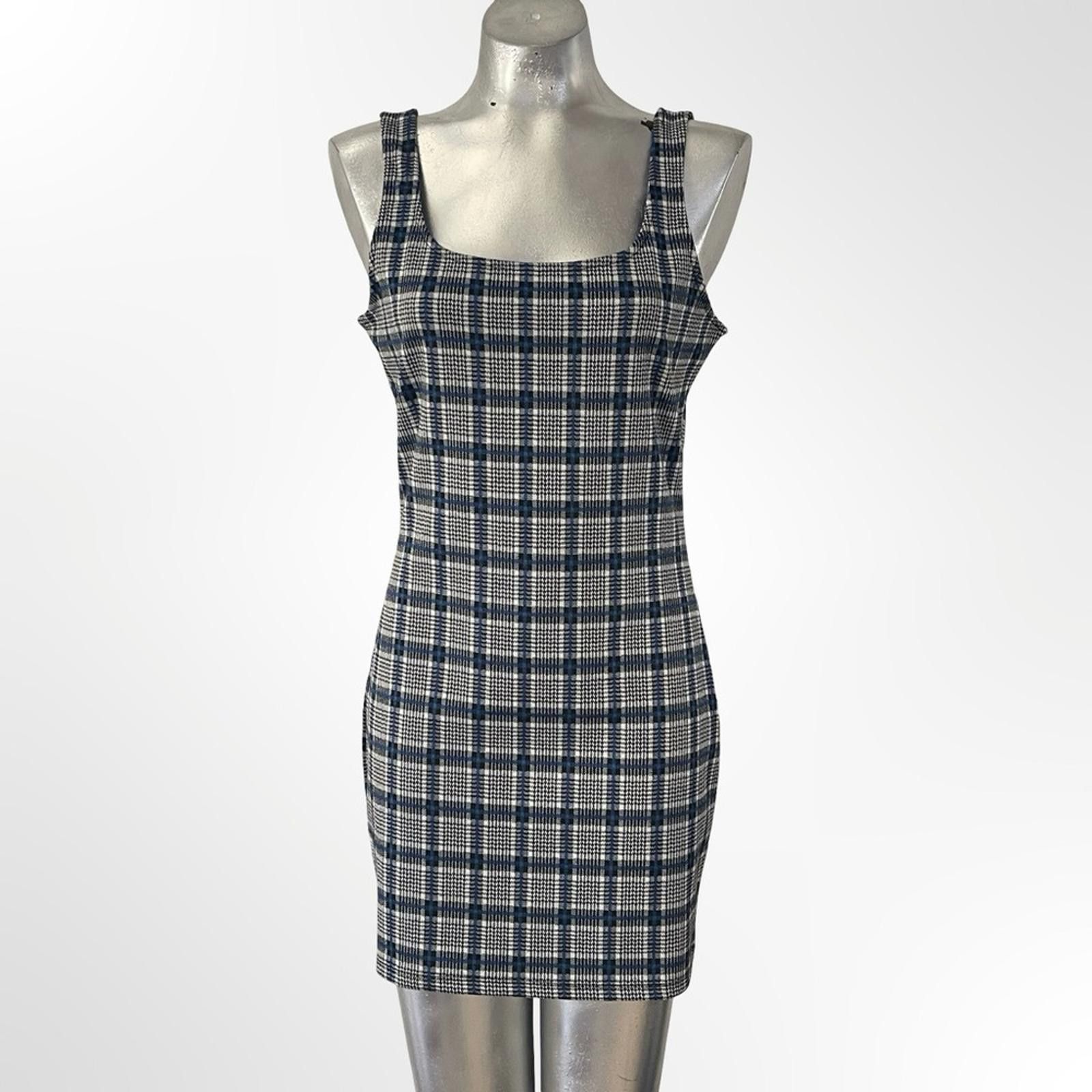forever 21 plaid mini dress Plus Size Sequin Plaid Mini Tube Dress GREY/MULTI / 1X