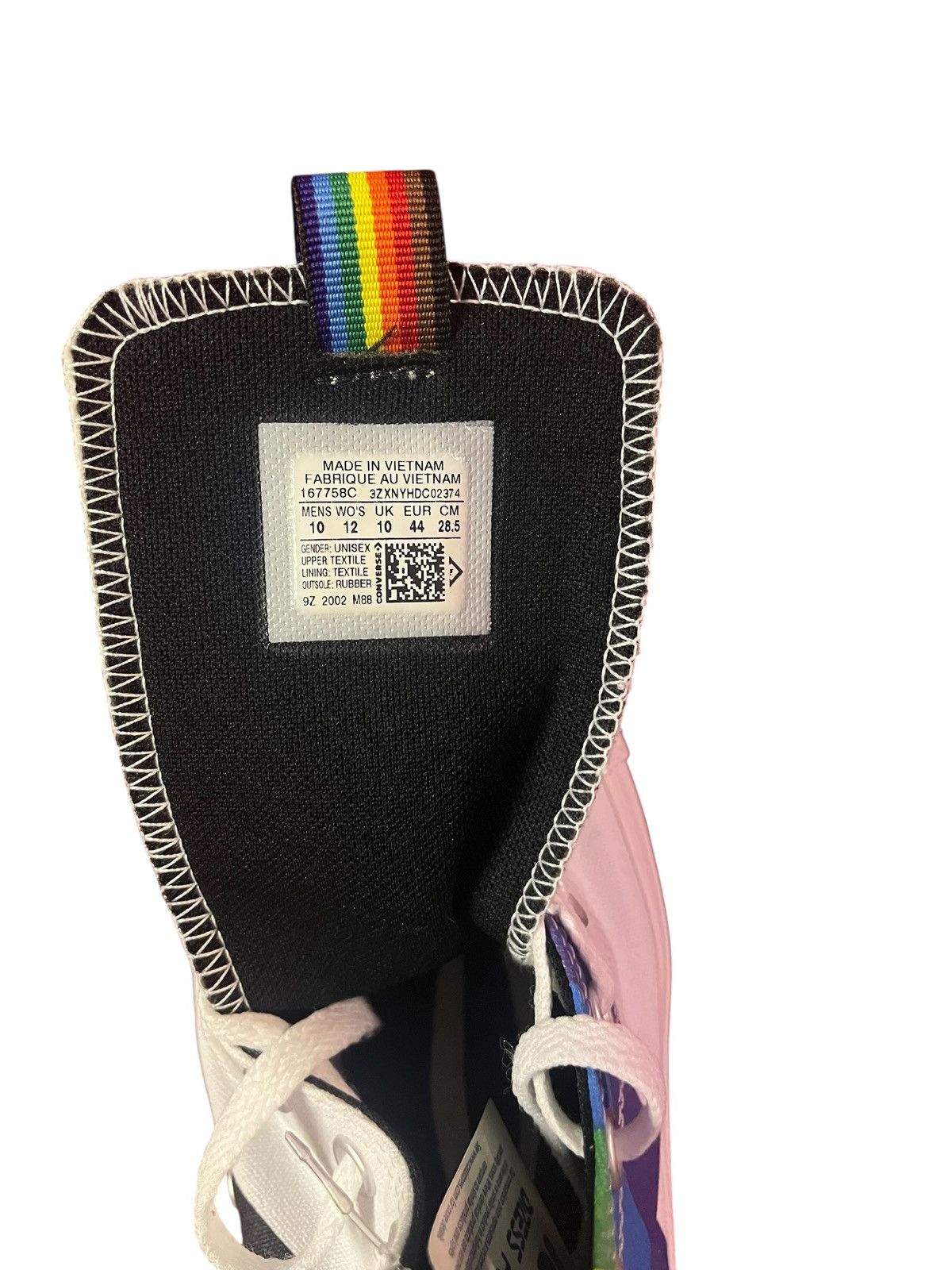 Converse Converse Chuck Taylor All Star High "Pride - White". Size US 10 / EU 43 - 2 Thumbnail