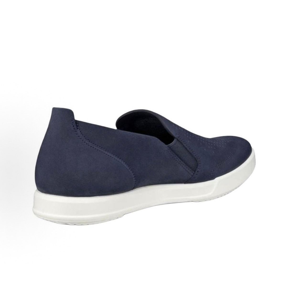 Ecco ECCO MEN'S 45 BLUE TRAVEL SLIP ON 55111402038 MARINE SUEDE Size US 11 / EU 44 - 3 Thumbnail