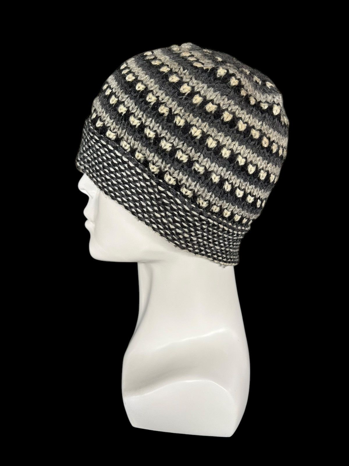 Japanese Brand × Kapital × Vintage Crochet Knitted Handmade Beanie Hats Rare Size ONE SIZE - 3 Thumbnail