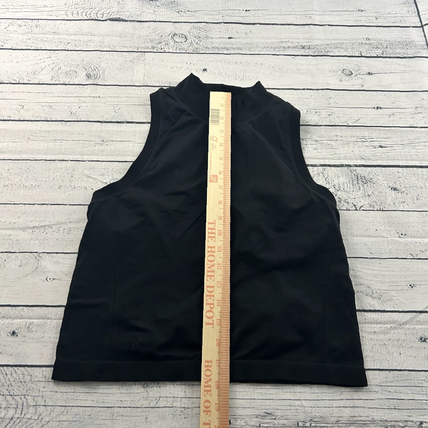 Athleta Athleta Women's Tank Top Cropped Mock Neck Athletic Momentum Seamless Black M Size M / US 6-8 / IT 42-44 - 2 Thumbnail