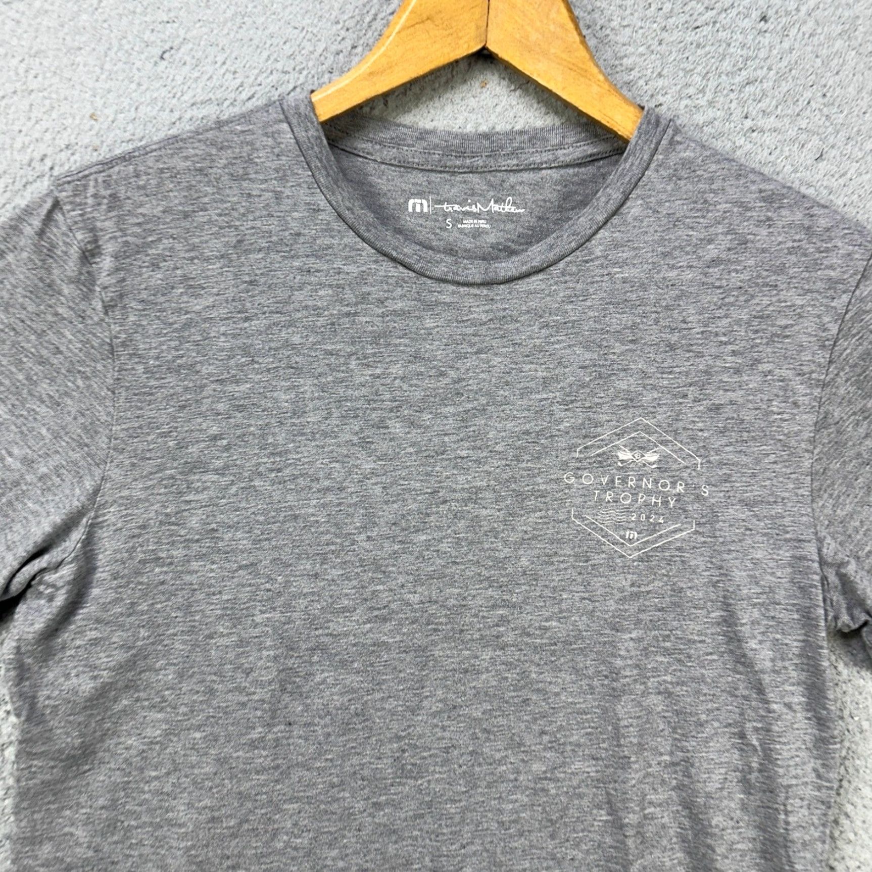 TravisMathew Travis Mathew Pima Cotton T-Shirt Short Sleeve Tee Mens Small Gray Crewneck Golf Size US S / EU 44-46 / 1 - 2 Thumbnail