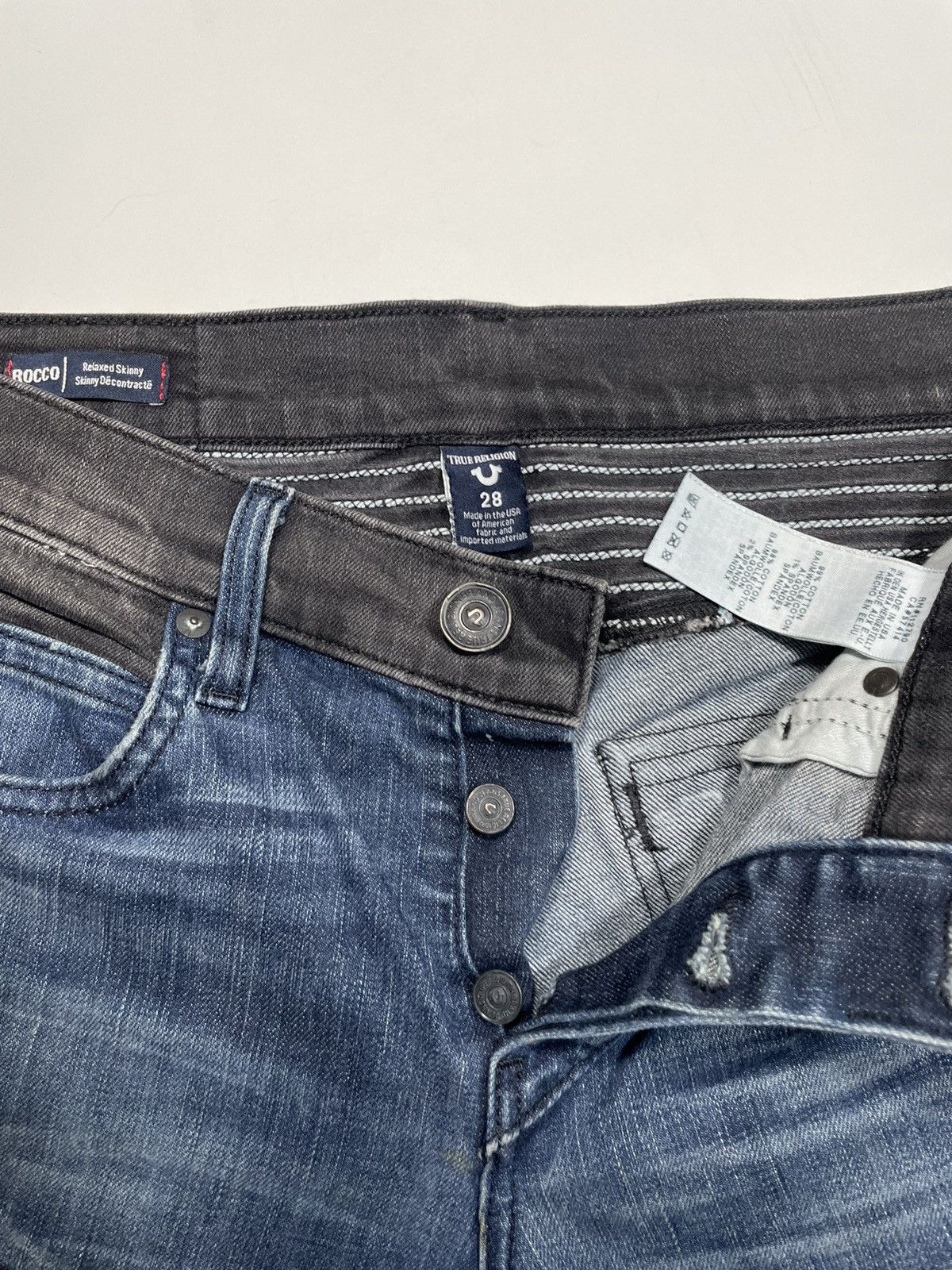 True Religion Vtg True Religion Rocco ripstop distress biker denim skinny Size US 28 / EU 44 - 7 Thumbnail