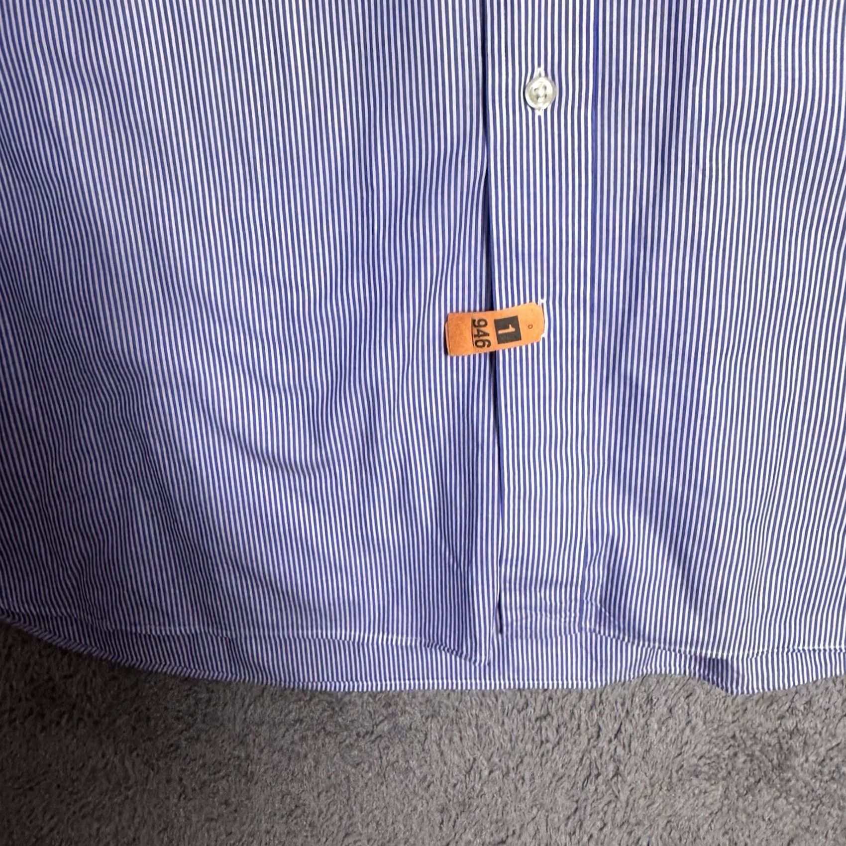 Polo Ralph Lauren Ralph Lauren Shirt Men 3XB Big Polo Pinstripe Oxford Stretch Cotton L/S Button-Up Collared Size US XXL / EU 58 / 5 - 7 Thumbnail