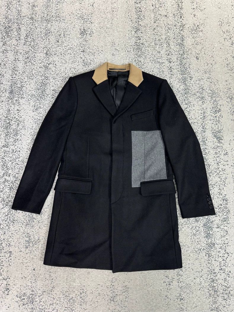 Givenchy Givenchy Size48 Chest Patchwork Padded Shoulder Wool Coat Size US XS / EU 42 / 0 - 1 Thumbnail