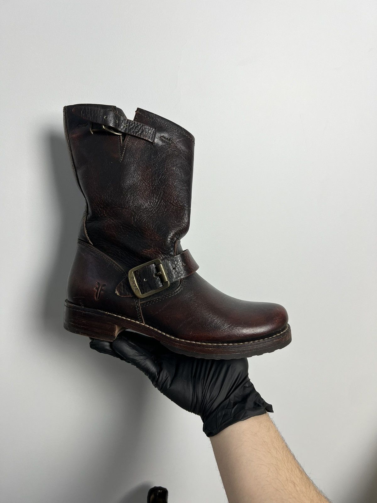 Frye Frye USA Leather Cowboy Boots Hype Model Size US 8 / IT 38 - 9 Thumbnail