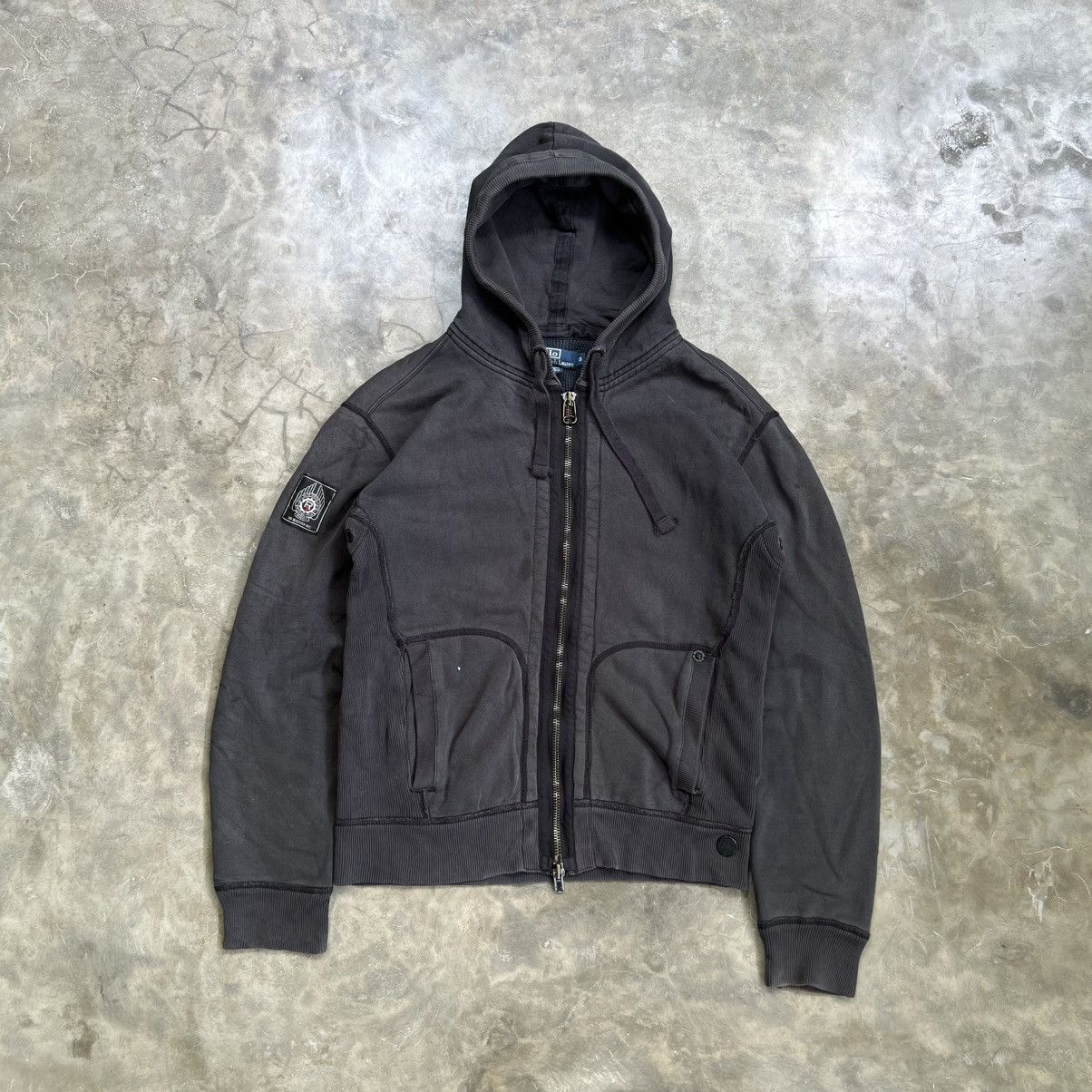 Polo Ralph Lauren 2000s Polo Ralph Lauren 76105 Washed Zip Hoodie Size US S / EU 44-46 / 1 - 1 Thumbnail