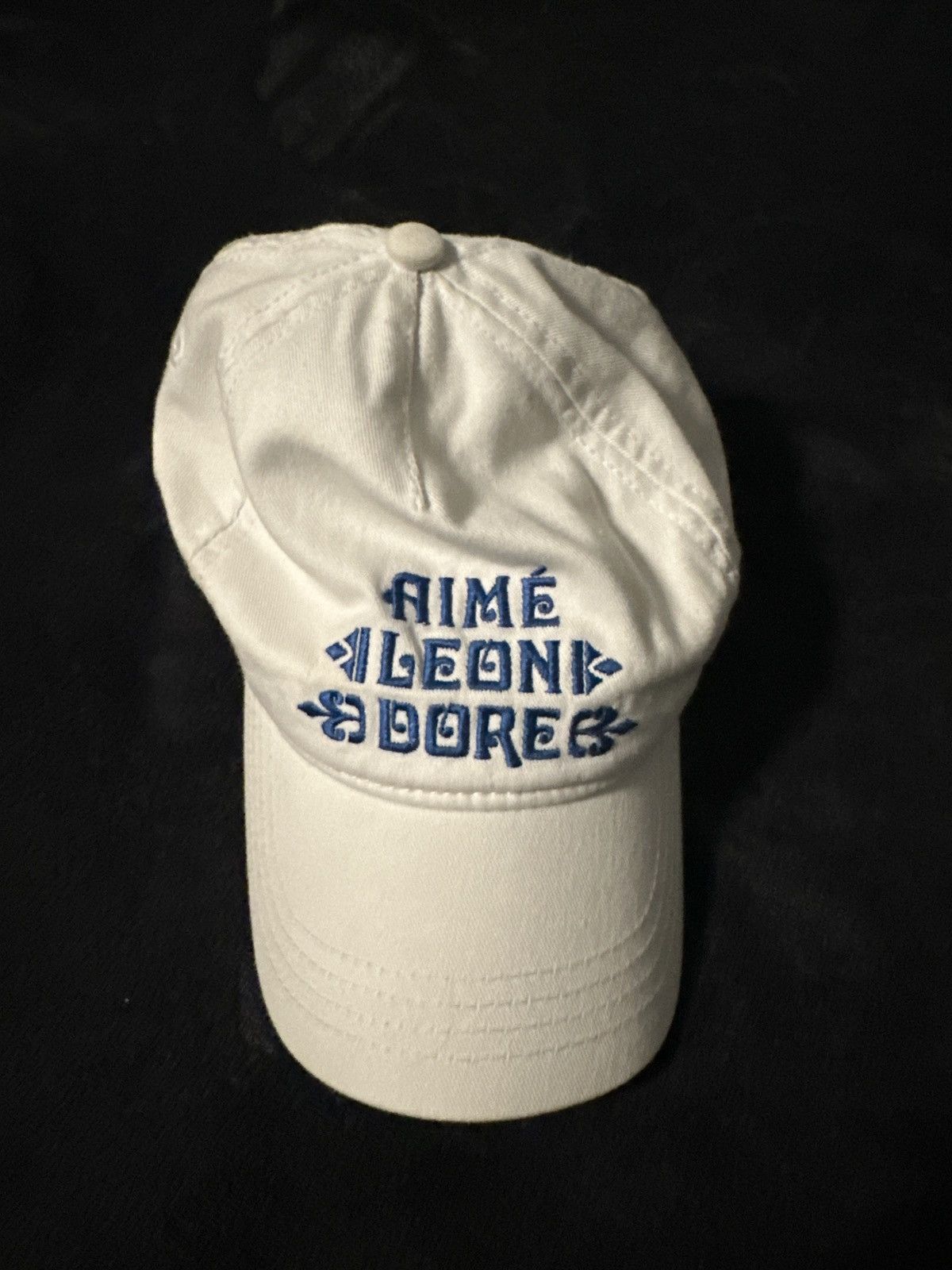 Aime Leon Dore Aime leon dore blue lettering white hat Size ONE SIZE - 3 Thumbnail