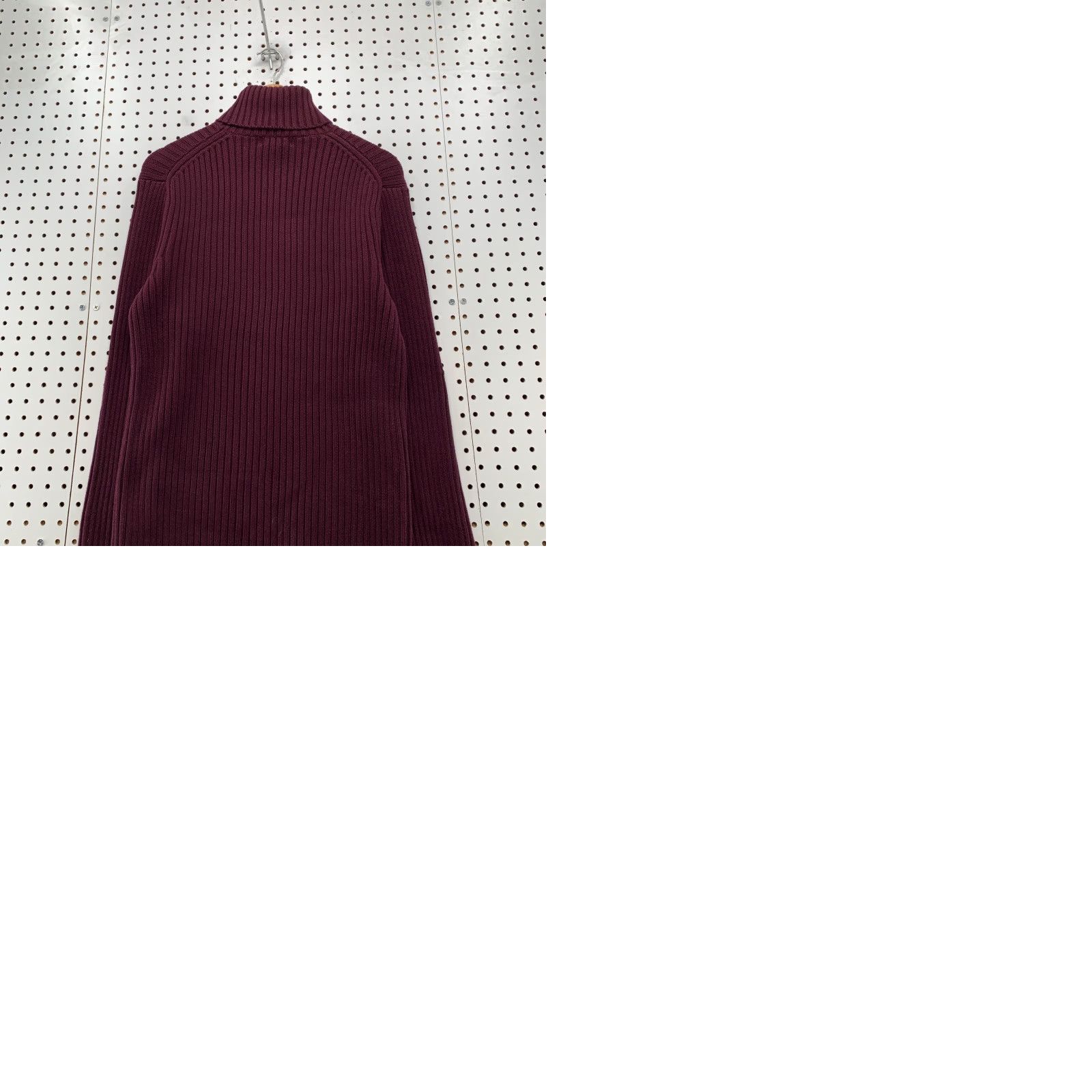 Banana Republic VINTAGE Banana Republic Sweater Shirt M Mens Turtleneck Maroon Knit Stretch Fall Winter Spring Long Sleeve Pullover Fisherman Classic Knit Size US M / EU 48-50 / 2 - 9 Thumbnail