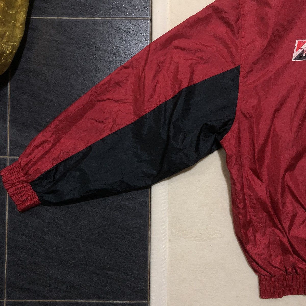 Japanese Brand × Vintage DISTRESSED Vintage Bridgestone Light Bomber Jacket Size US L / EU 52-54 / 3 - 9 Thumbnail