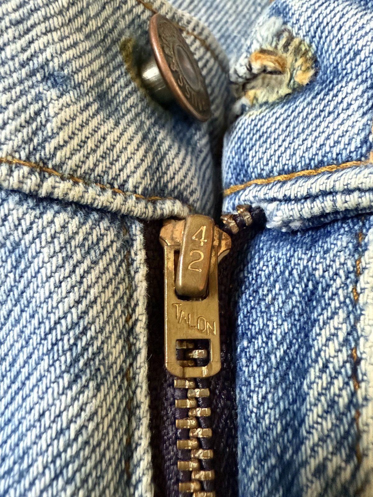 Levi's 70s Vintage Levis 517 Talon Zipper Flared Bootcut Jeans Size US 29 - 22 Thumbnail