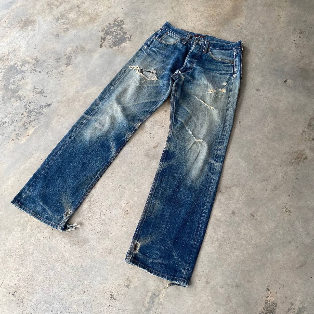 Paul Smith Red Ear BEAUTY DISTRESSED DENIM BY VINTAGE RED EAR X PAULSMITH Size US 29 - 3 Thumbnail