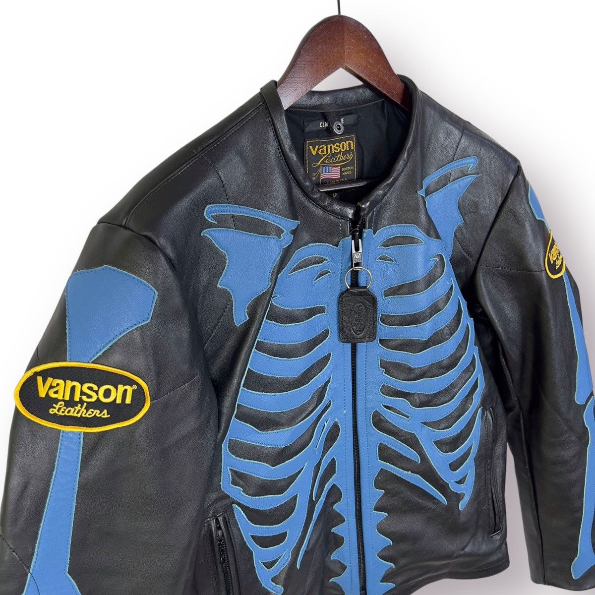 Vanson Leathers Clair De Lune Vanson Leather Bones Limited Black Size US M / EU 48-50 / 2 - 6 Thumbnail