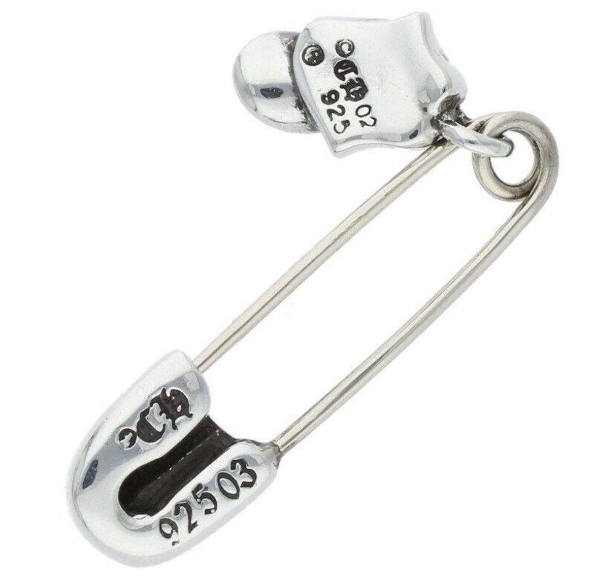 Chrome Hearts Chrome Hearts Silver Safety Pin Necklace Charms Size ONE SIZE - 2 Thumbnail