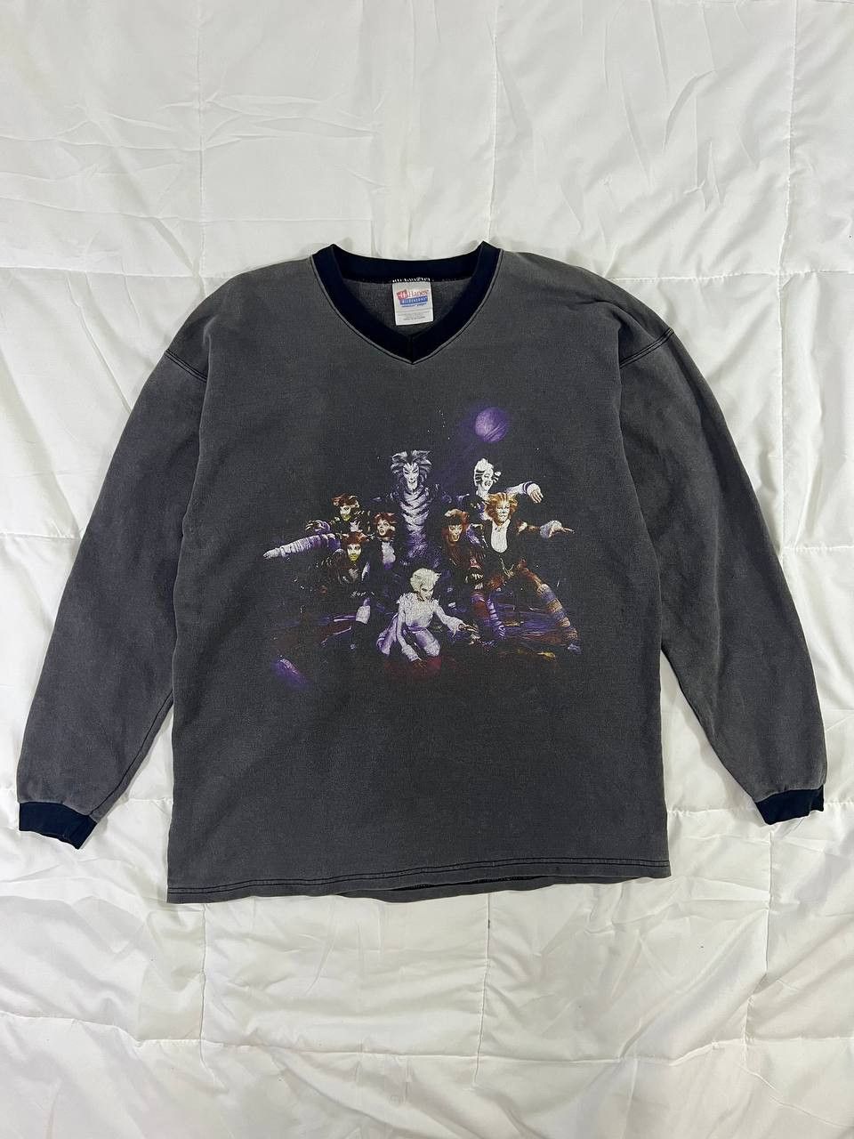 Vintage Vintage Faded Cats Movie Vneck Longsleeve Size US M / EU 48-50 / 2 - 1 Thumbnail