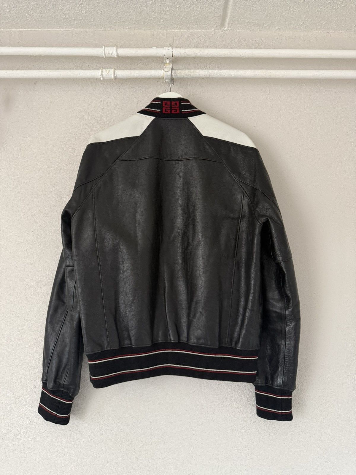 Givenchy Givenchy Calfskin Varsity Jacket with Embroidered Logo Size US L / EU 52-54 / 3 - 7 Thumbnail
