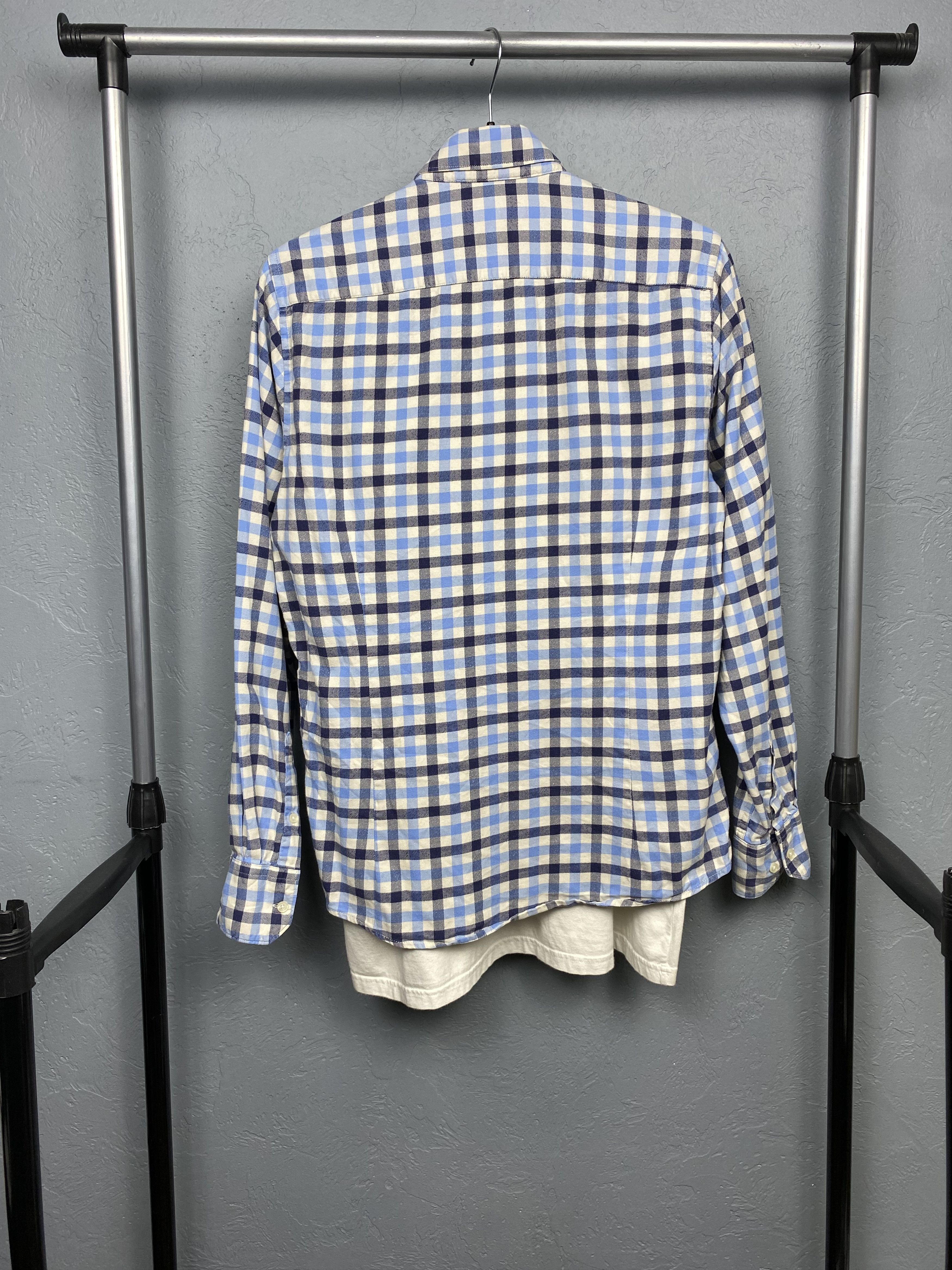 Barbour × Flannel Barbour Vintage Mens Flannel Check Shirt Size US S / EU 44-46 / 1 - 7 Thumbnail