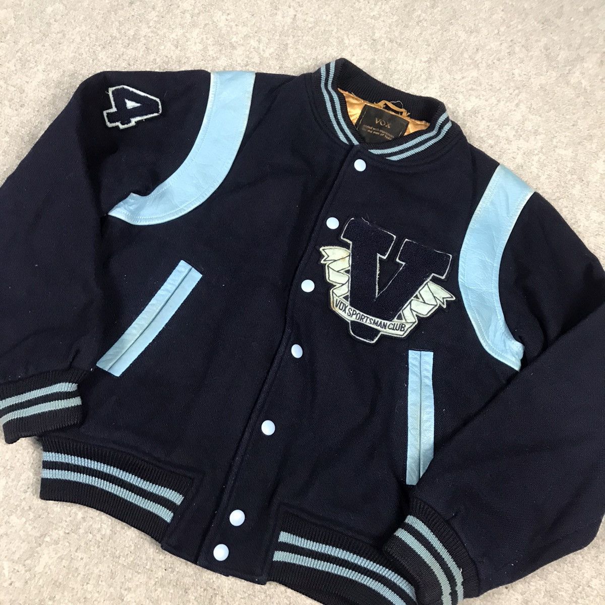 Japanese Brand VOX SPORTMAN CLUB WOOL VARSITY JACKET Size US S / EU 44-46 / 1 - 2 Thumbnail