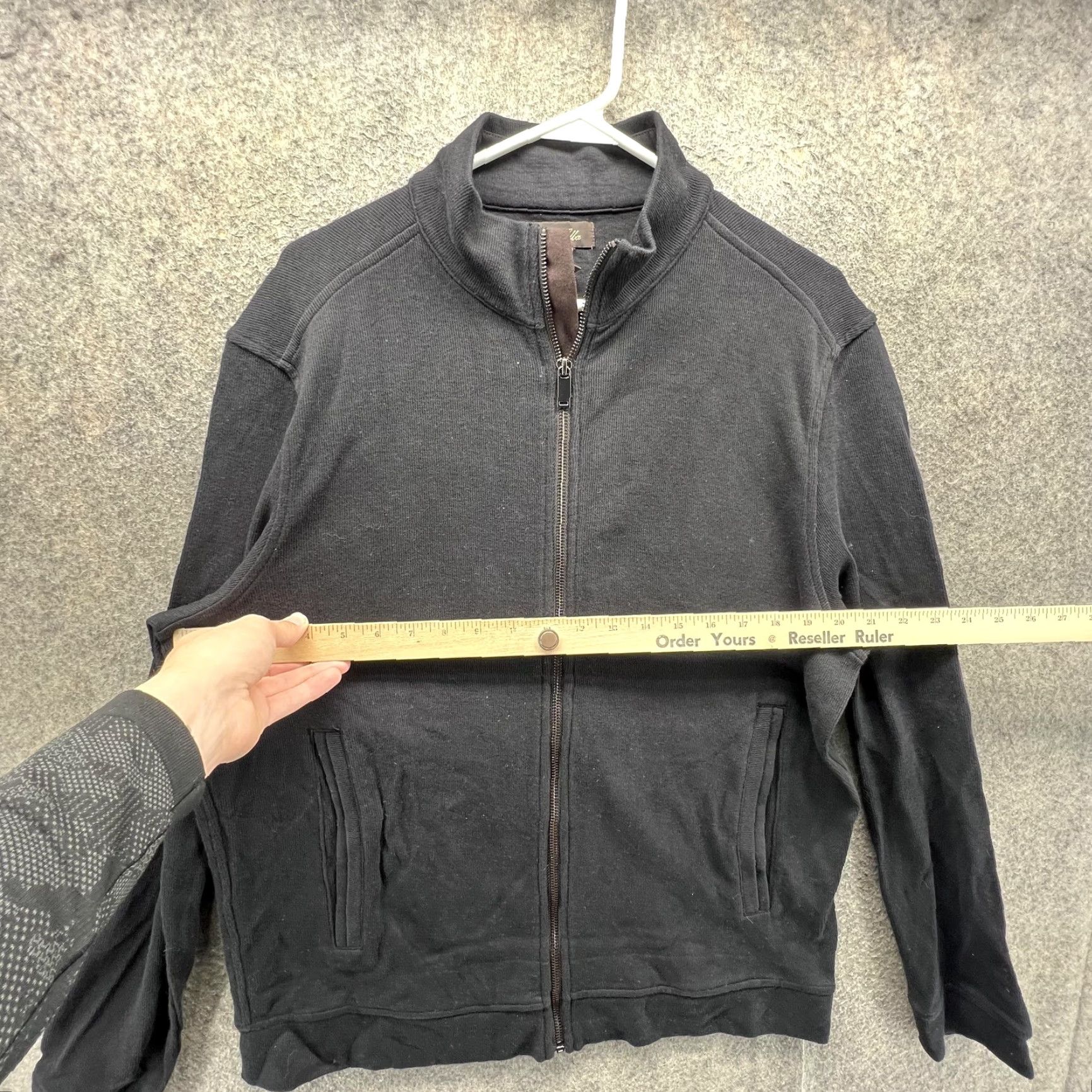 Tasso Elba Tasso Elba Jacket Mens Large Black Cotton Full Zip Bomber Pockets Casual Size US L / EU 52-54 / 3 - 3 Thumbnail
