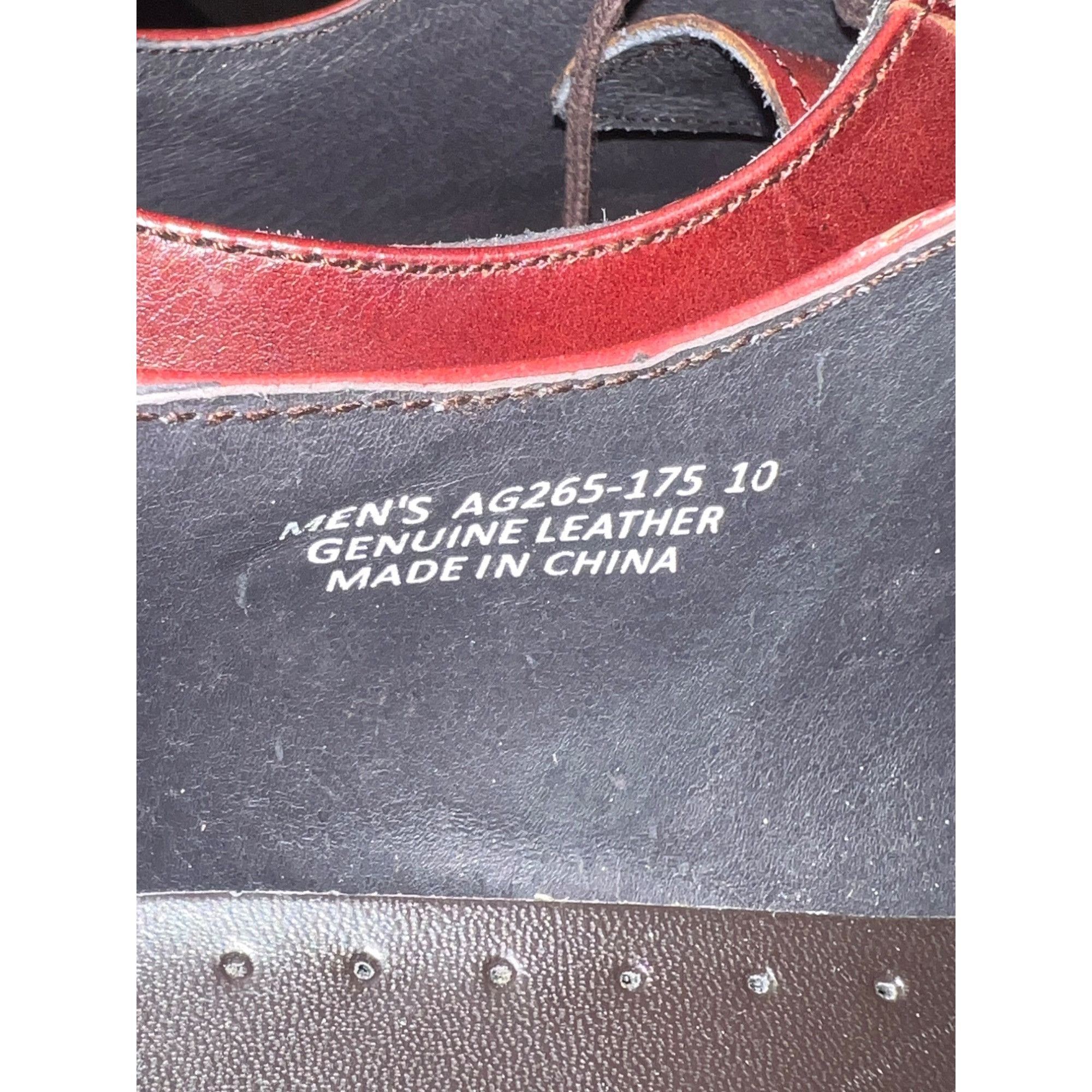 Asher Green Burgundy Oxford Dress Shoes - Size 10