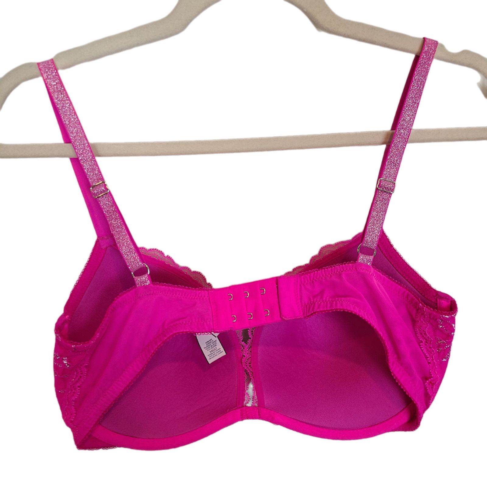 Victoria's Secret Victorias Secret Lace Metallic Dream Angel Padded Demi Bra Size ONE SIZE - 7 Thumbnail