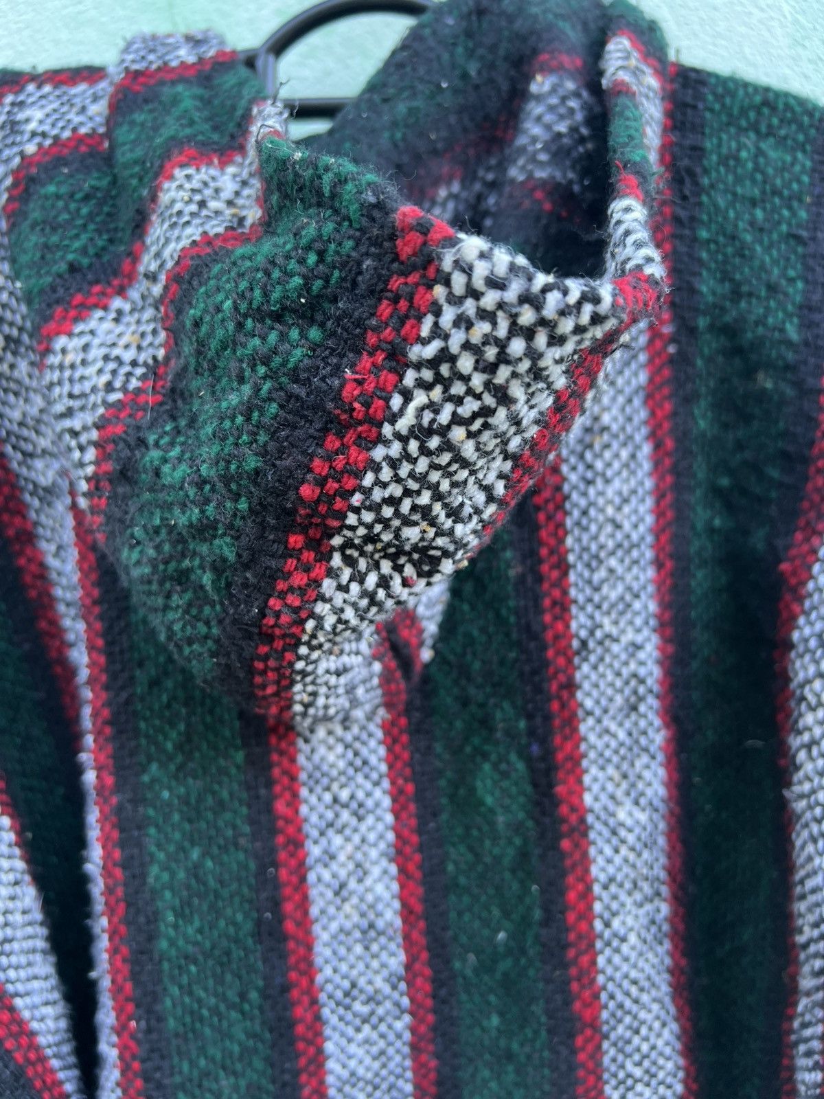 Japanese Brand Vintage VEL-MEX Mexican Baja Hoodie Drug Rug Striped XL Size US L / EU 52-54 / 3 - 17 Thumbnail