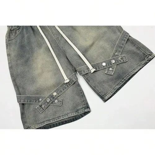 Jean Opium Y2k Shorts Jorts Washed Denim Size US 32 / EU 48 - 3 Thumbnail