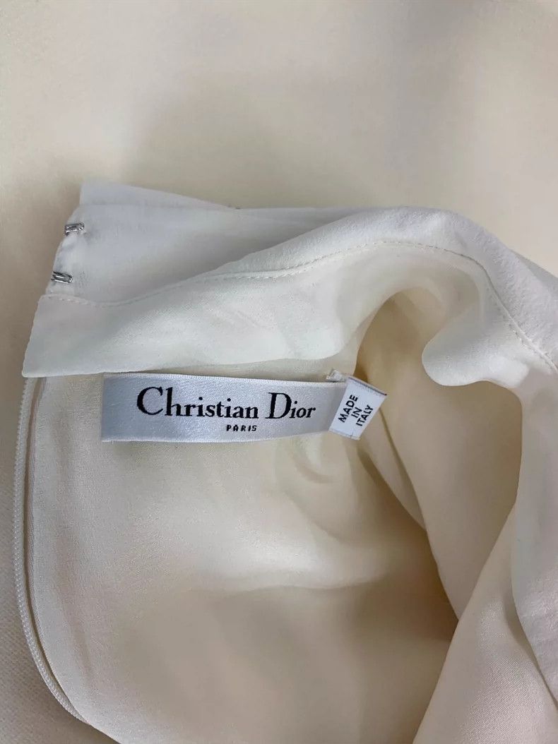 Dior Dior Beige doll collar long-sleeved dress Size XS / US 0-2 / IT 36-38 - 3 Thumbnail