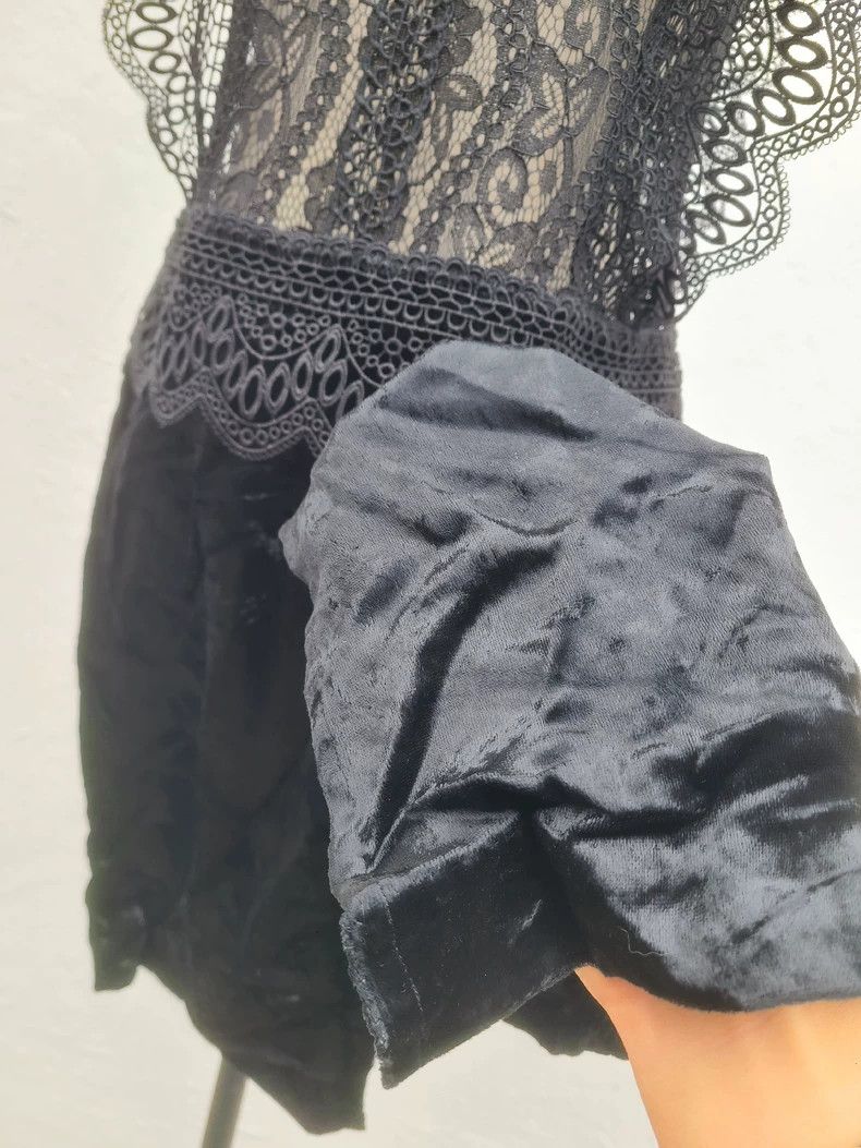 Ann Demeulemeester Ann Demeulemeester Ladies Lace Velvet Skirt Dress Size M / US 6-8 / IT 42-44 - 8 Thumbnail