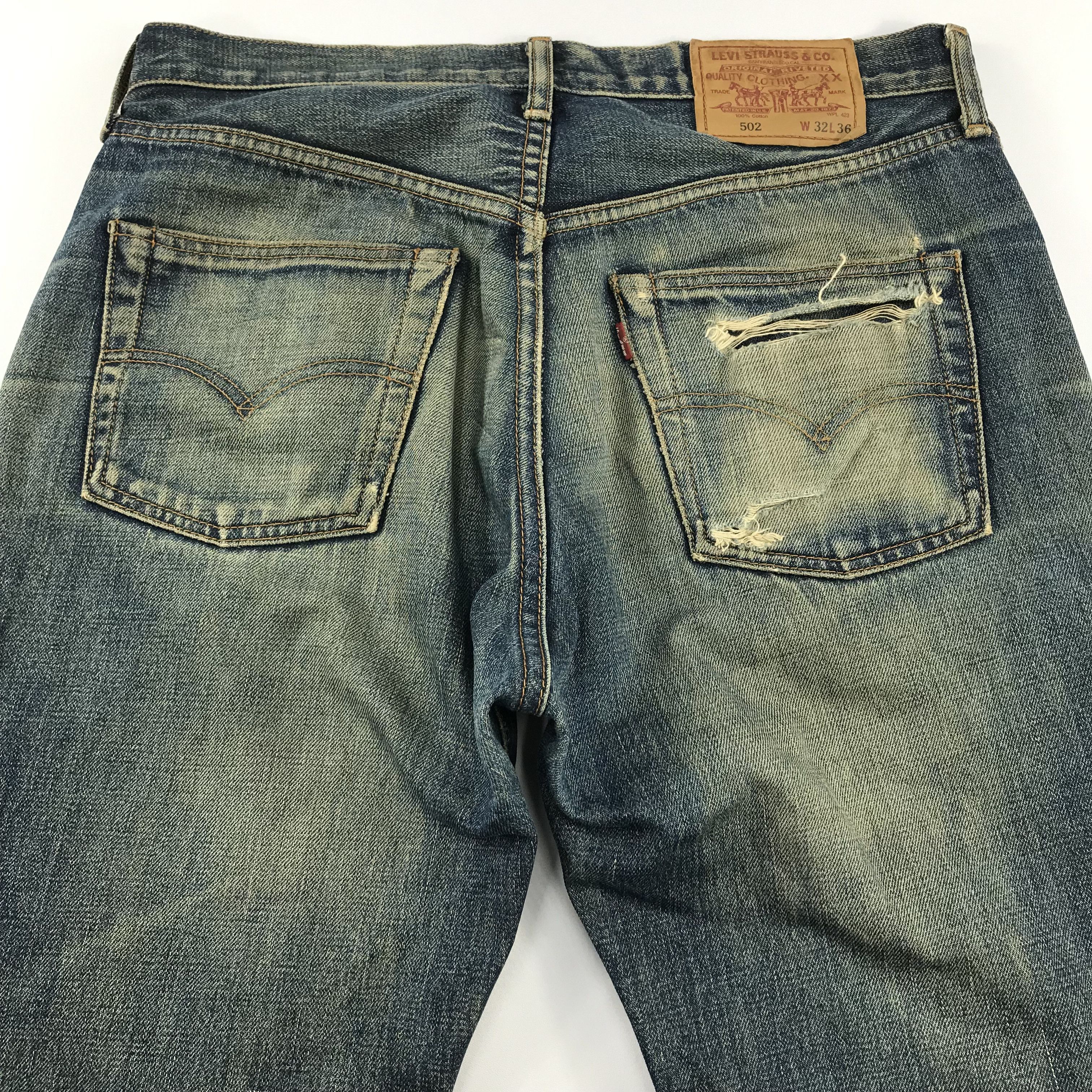 Levi's Vintage Levi's 502 Big E Selvedge Denim Jeans KJ3461 Size US 32 / EU 48 - 4 Thumbnail