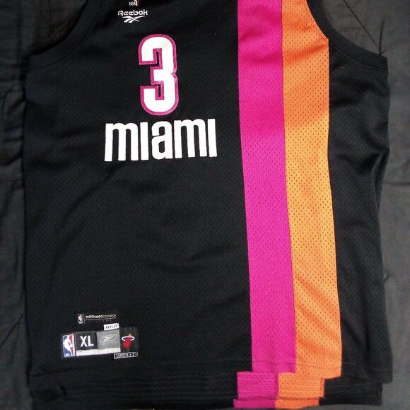 Reebok Vintage Reebok Hardwood Classics Miami Heat Throwback Jersey Size US XL / EU 56 / 4 - 3 Thumbnail