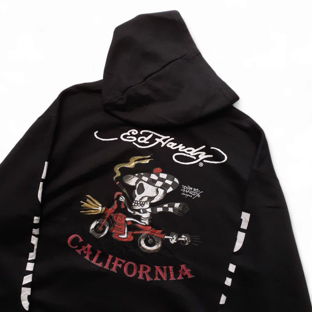 If Six Was Nine Ed hardy hoodie print Iswn retro punk style Size US L / EU 52-54 / 3 - 4 Thumbnail