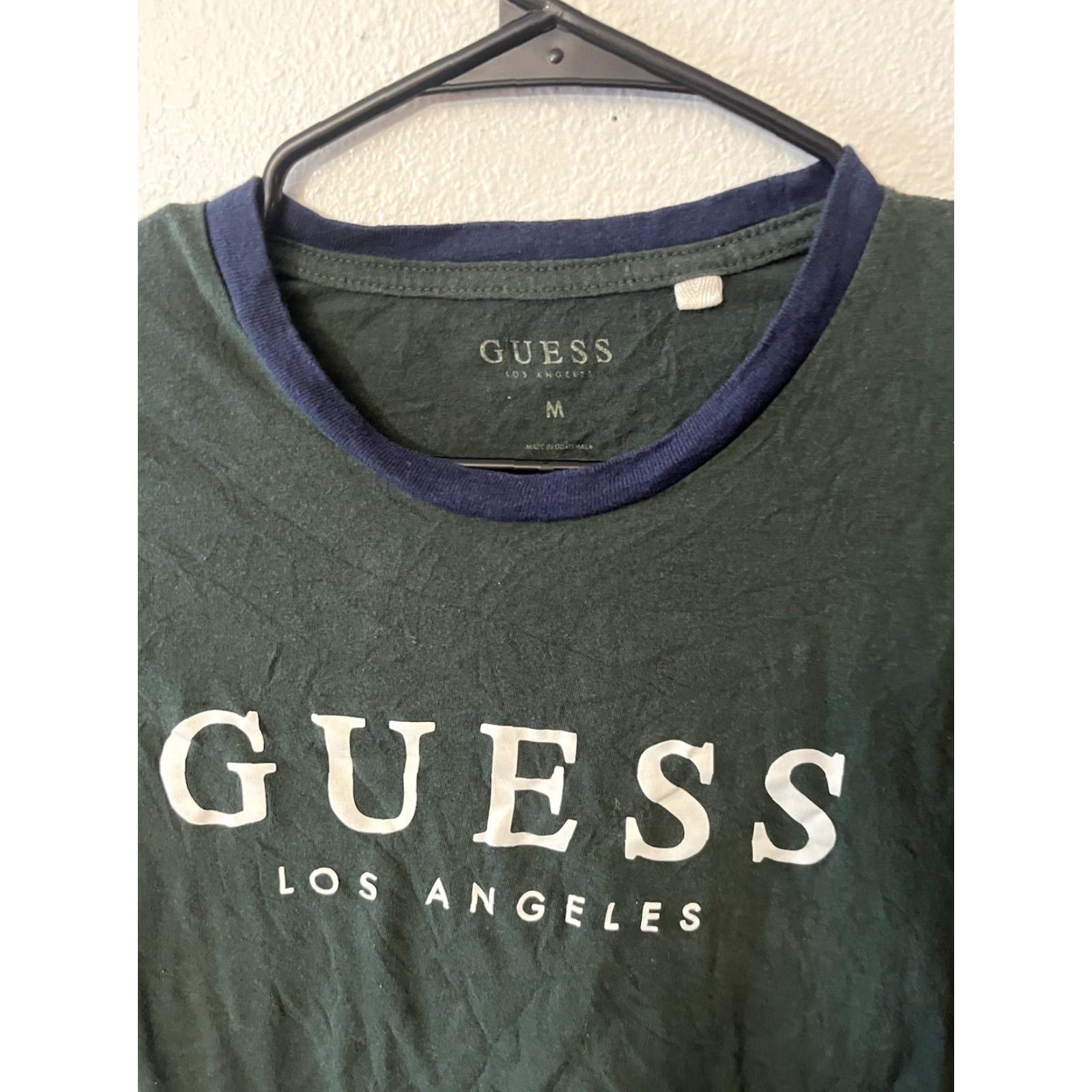 Guess Guess T-Shirt Mens Medium Green Graphic Logo Crew Neck Pullover Stretch Casual Size US M / EU 48-50 / 2 - 2 Thumbnail