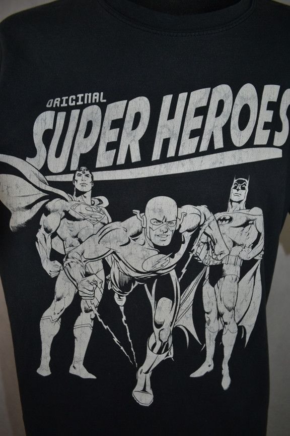 DC Comics DC Comics Superheroes Batman Superman Flash tee XL Size US XL / EU 56 / 4 - 6 Thumbnail