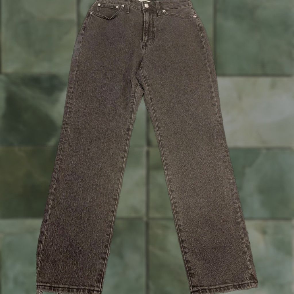 Madewell VINTAGE Madewell Jeans Women Sz 28 Black High Rise Straight Fit 5-Pocket Denim NWT Size 28" / US 6 / IT 42 - 1 Thumbnail