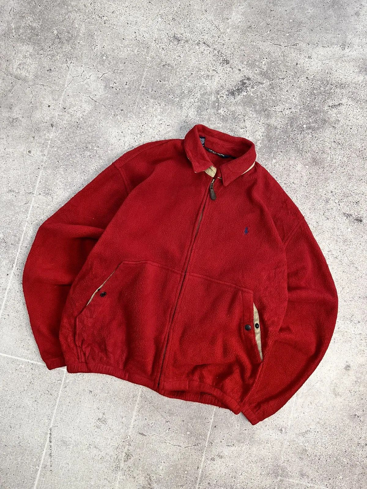RRL Ralph Lauren Vintage Polo Ralph Lauren fleece Jacket full zip Distressed Size US M / EU 48-50 / 2 - 5 Thumbnail