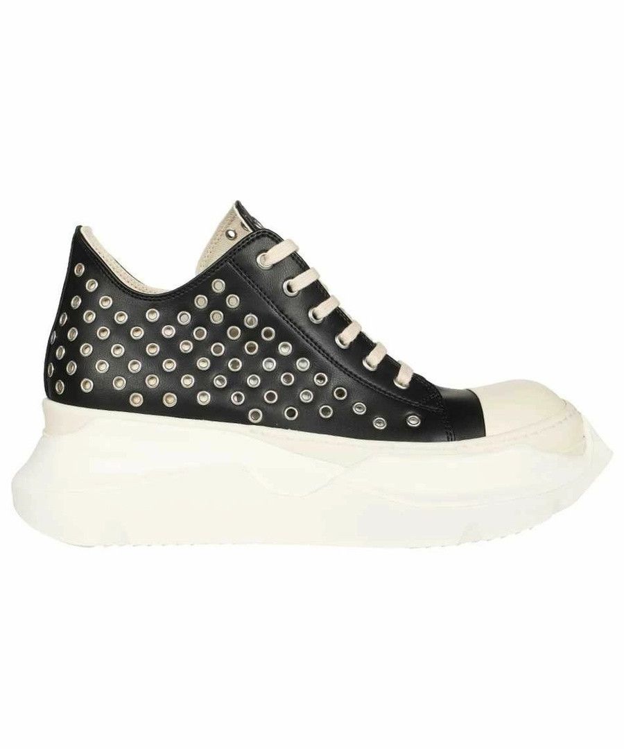 Rick Owens Drkshdw Rick Owens DRKSHDW Abstract Ramones Eyelet Low Top Sneakers Size US 7.5 / EU 40-41 - 1 Thumbnail