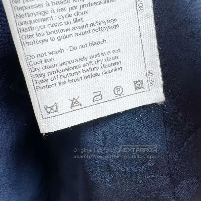 Chanel Chanel Peacock Blue Cotton Blend Women's Coat . Size S / US 4 / IT 40 - 6 Thumbnail
