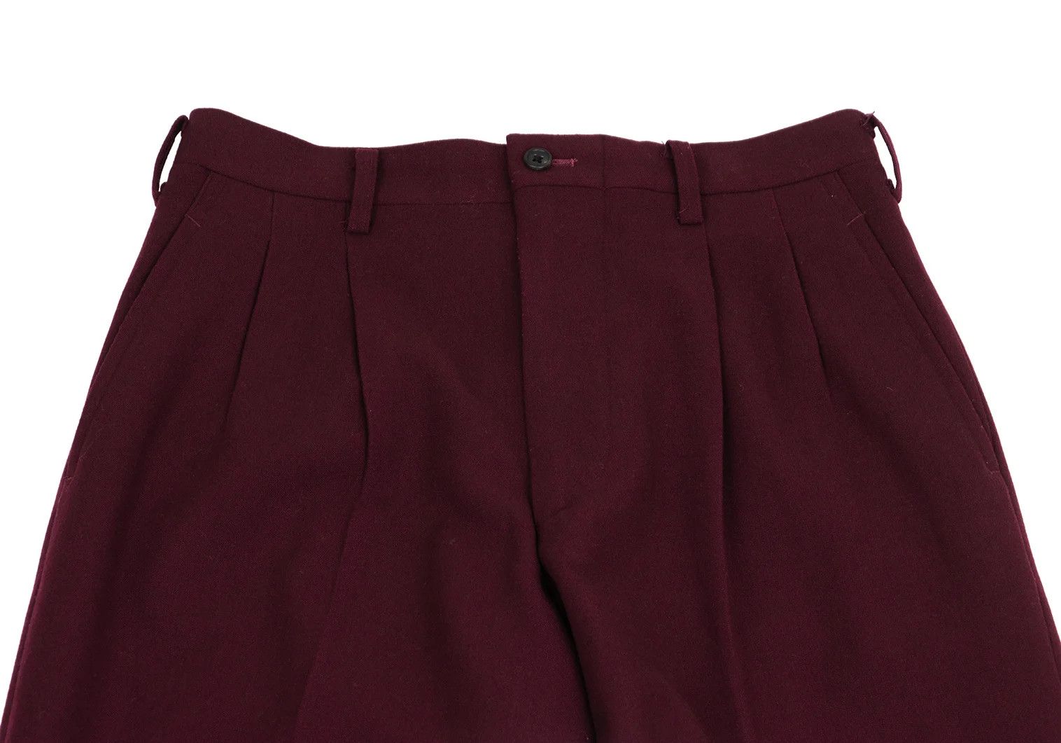Yohji Yamamoto Yohji Yamamoto Wool Nylon Tuck Tapered Pants Size US 36 / EU 52 - 2 Thumbnail