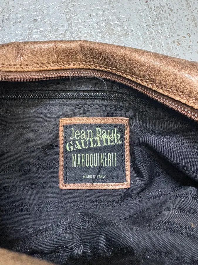 Designer × Jean Paul Gaultier × Vintage FW1999 Jean Paul Gaultier Marlene Dietrich Golden Brown Leather Bag Size ONE SIZE - 8 Thumbnail