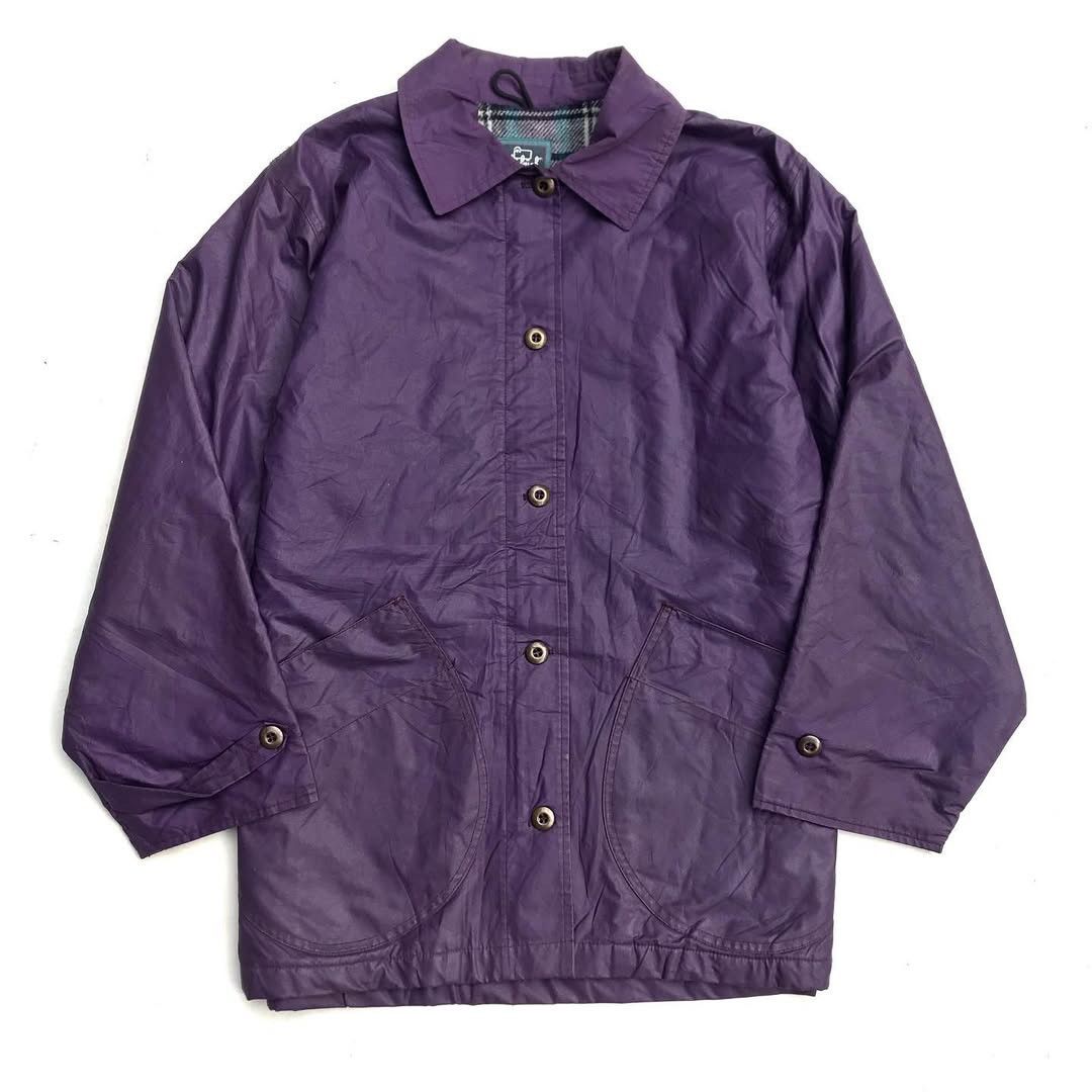 Vintage × Woolrich Woolen Mills Woolrich usa Eggplant mac coat jacket With iconic Woolen Fla Size US L / EU 52-54 / 3 - 1 Thumbnail