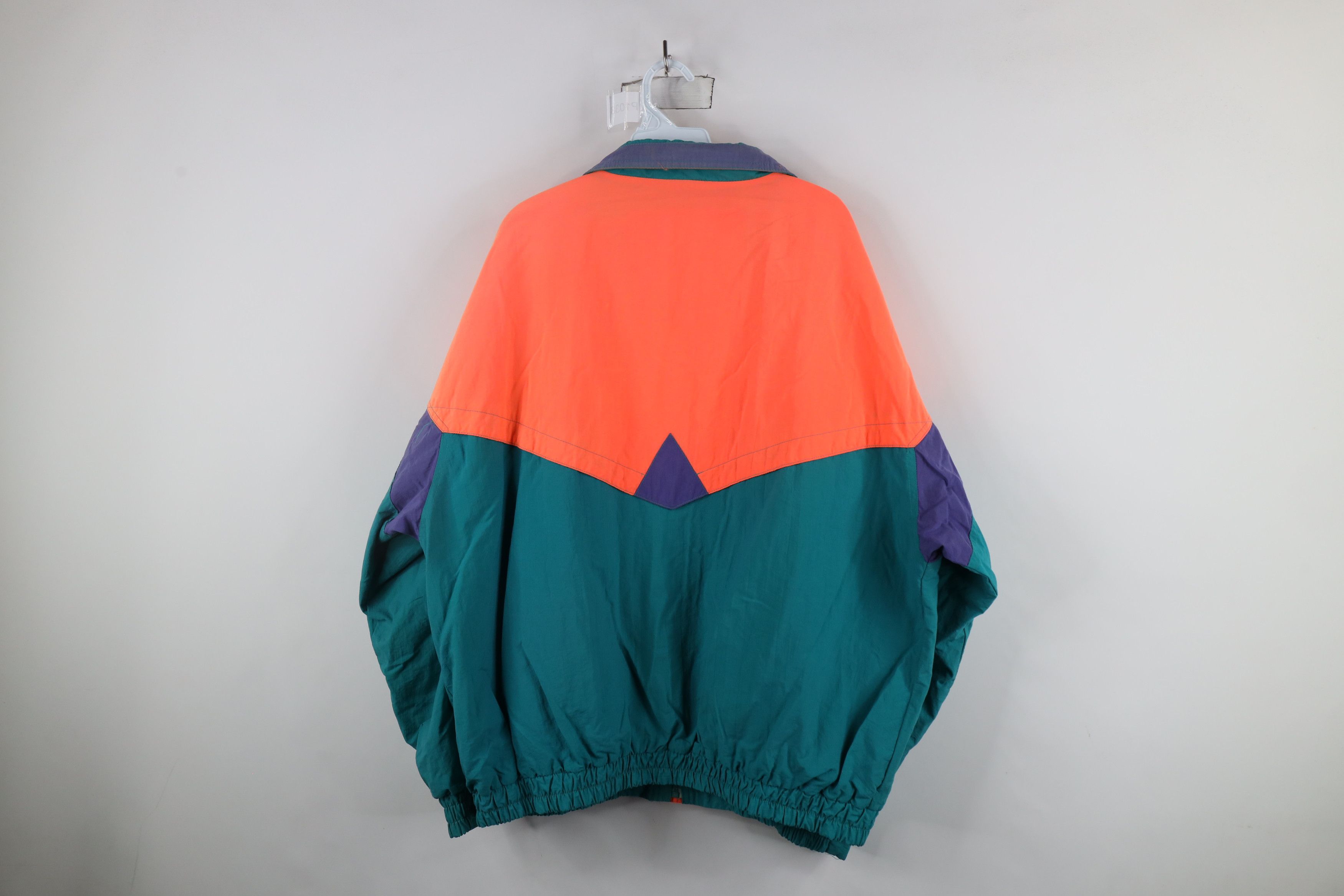 Vintage Vintage 90s Streetwear Full Zip Windbreaker Jacket Nylon Size US XL / EU 56 / 4 - 14 Thumbnail